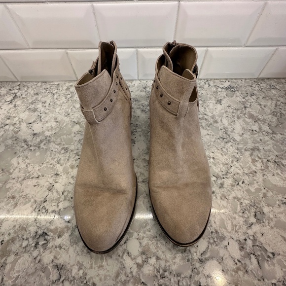 Abound faux suede beige ankle boots Size 12 - Picture 2 of 9